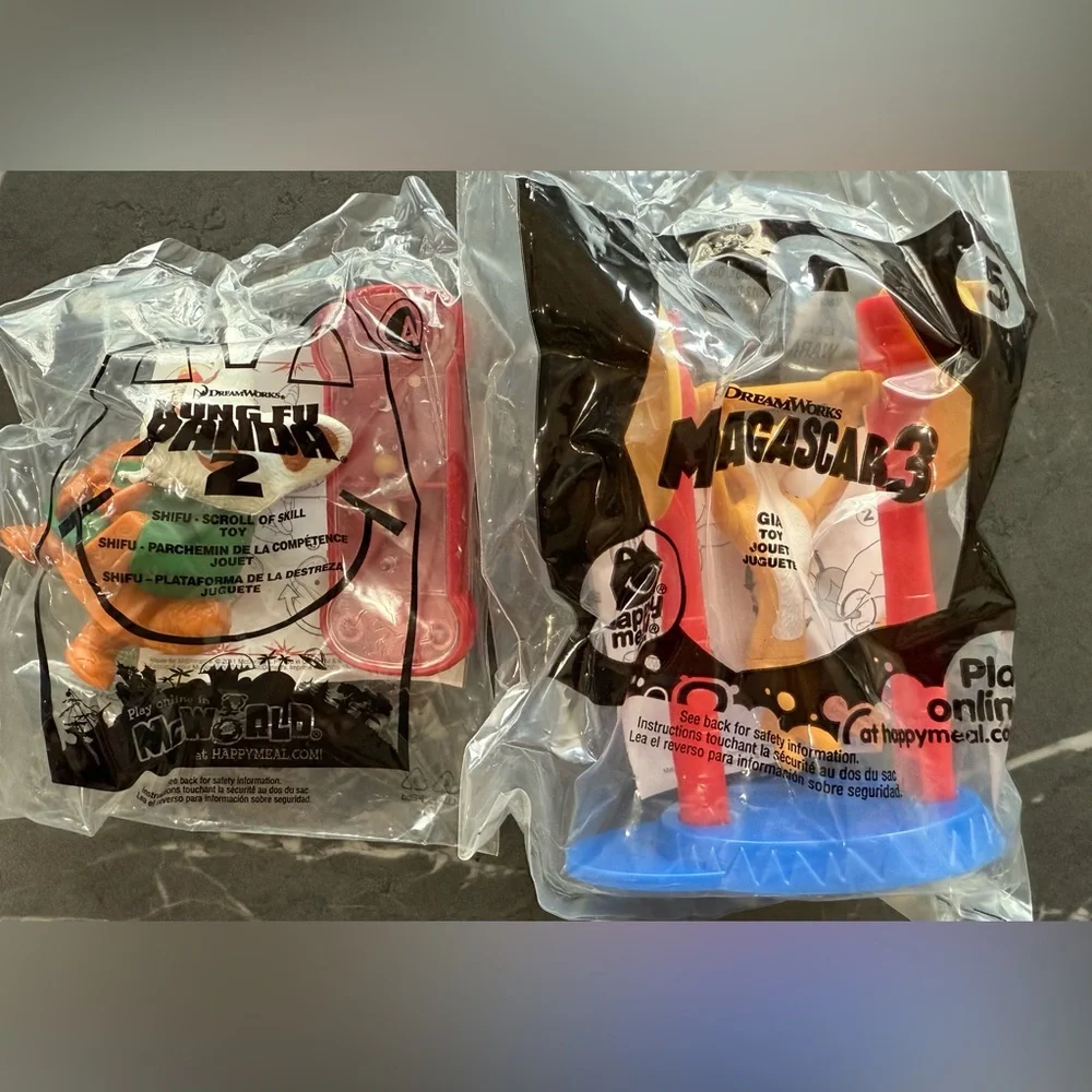 McDonald's Happy Meal Toys -Kung Fu Panda 2, Rio, The Croods, Madagascar 3. - Picture 5 of 8